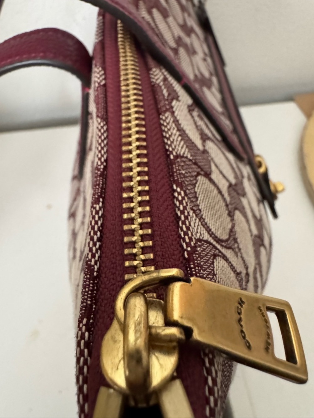 COACH Signature C Jacquard Zip Tote Bag - Picture 5 of 12